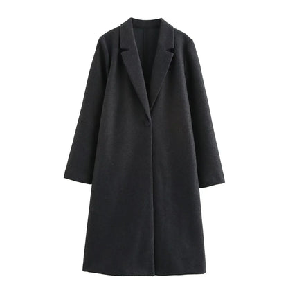 Women's long sleeve polyester jacket in solid colour, regular fit, sizes XS to L