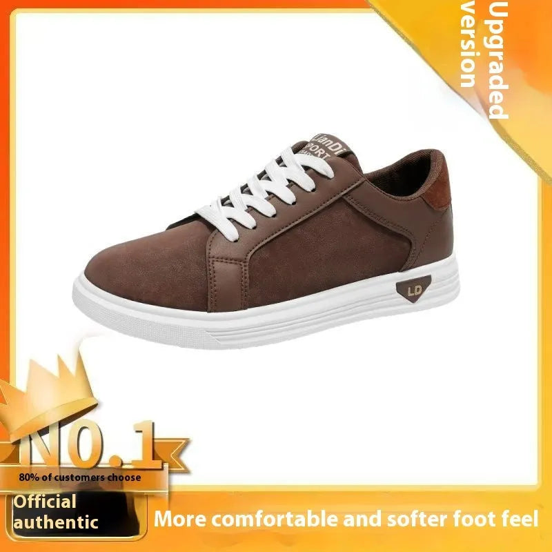 Men's black snake pattern leather high-top sneakers with round toe and rubber sole