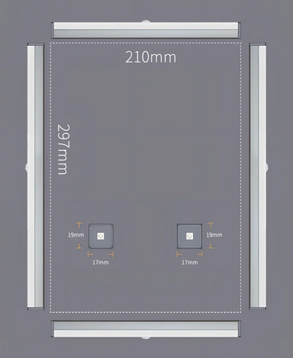 LED human body induction magnetic closet light showing aluminium shell and magnetic attachment for wardrobe installation