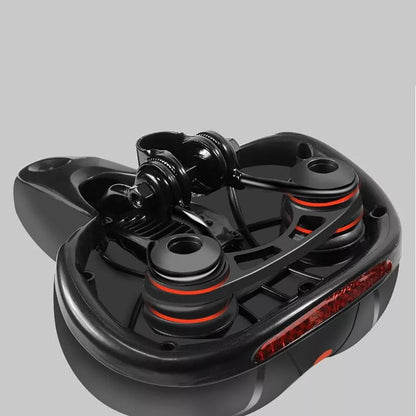 Hollow seat cushion bicycle seat with memory foam padding for enhanced cycling comfort