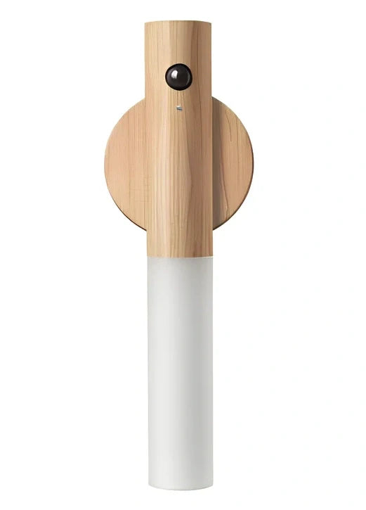 Induction night light with motion sensor and LED illumination measuring 80x43x210mm