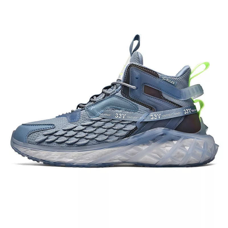 Korean Men's Sports Casual Shoes with breathable mesh upper and durable rubber sole