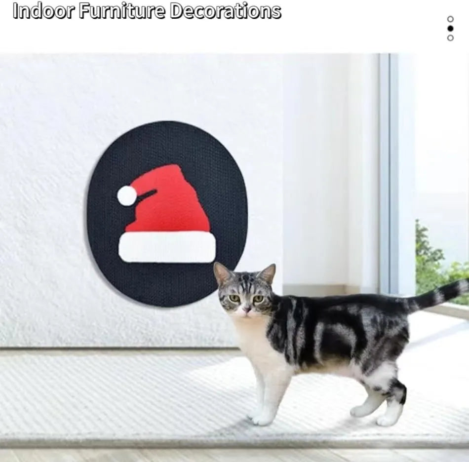 Wall-mounted cat scratching board measuring 35x44 cm with corrugated cardboard surface and catnip treatment