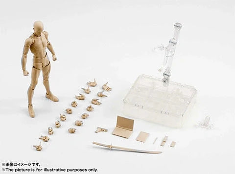 Articulated artist mannequin kits with interchangeable accessories for dynamic pose reference