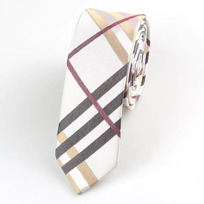 Korean style glossy hand tie for men, 5cm wide, striped dot retro design