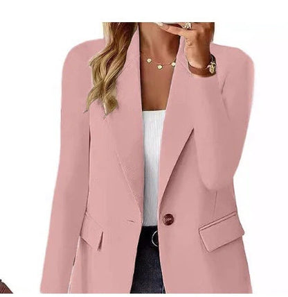 Women wearing a stylish polyester cardigan in various colors and sizes