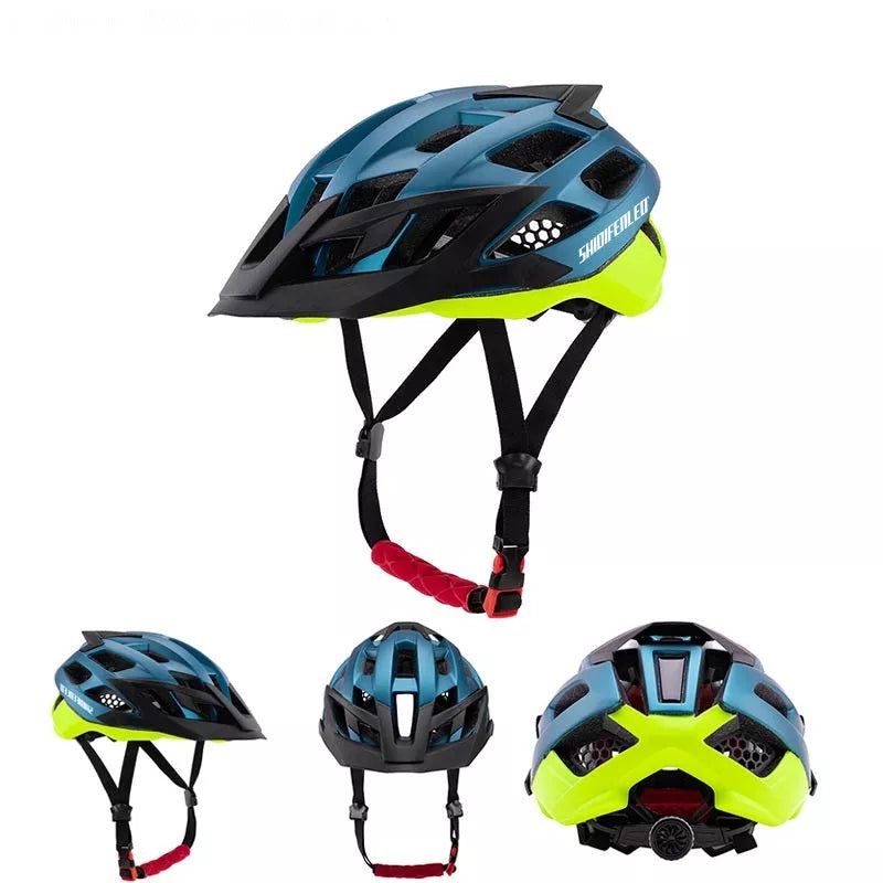 Mountain Cross Country Riding Helmet with ventilation holes and adjustable fit