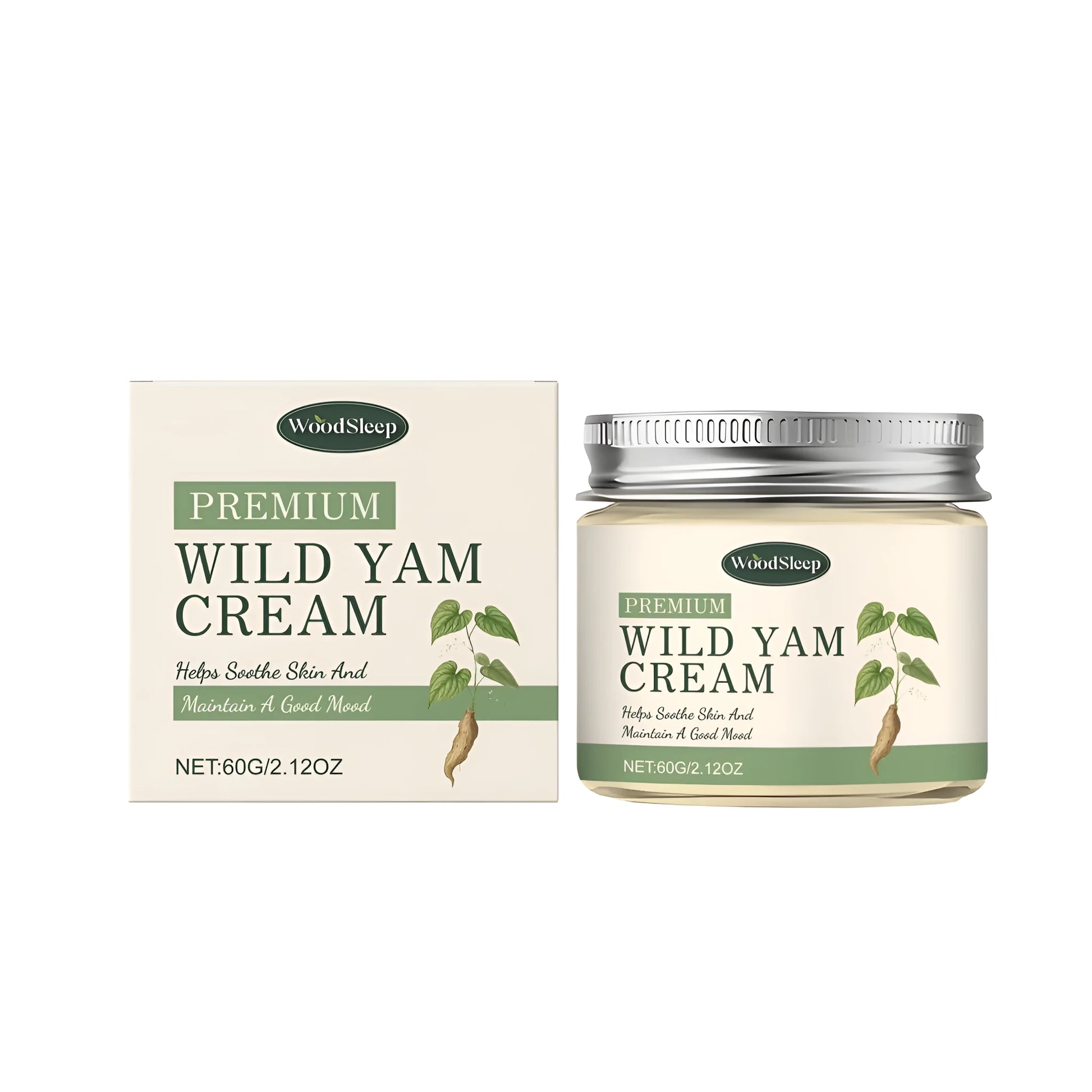60g tube of herbal nursing cream with mint, yam, and centella extracts.