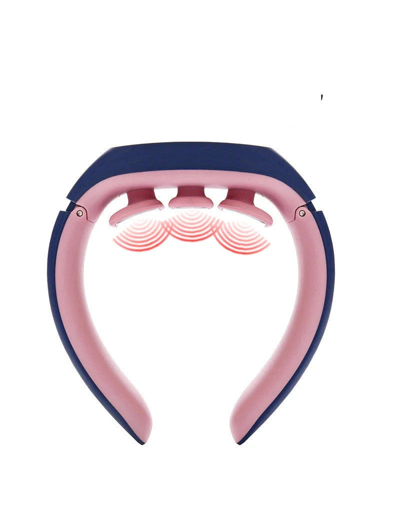 Therapeutic Neck Massager with Soothing Vibrations and Targeted Acupressure for Neck and Shoulder Pain Relief