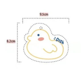 Bamboo fiber dish towel with cartoon patterns for kitchen cleaning