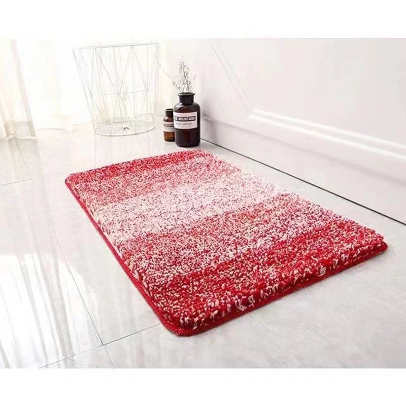 Microfiber TPR Non-slip Floor Mat with snowflake design in various colors
