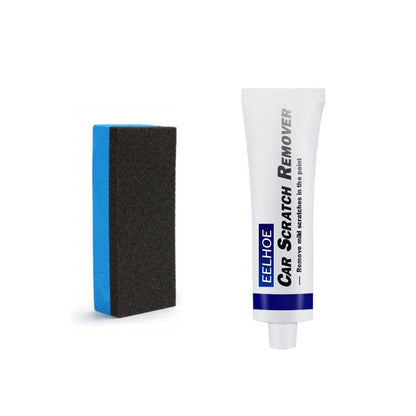 A car polish cream product that effectively removes light scratches and restores the vehicle's original shine