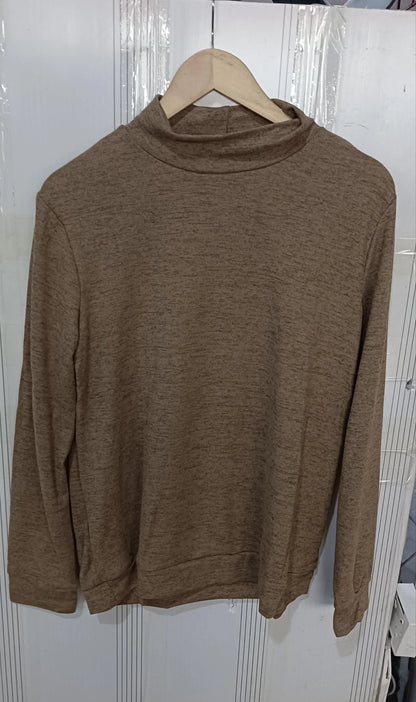 Cozy long sleeve pullover sweater in various solid colors for women