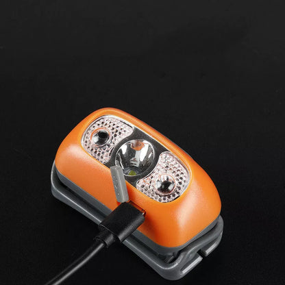 Multifunctional head-mounted night fishing light with 5W power and durable PVC construction