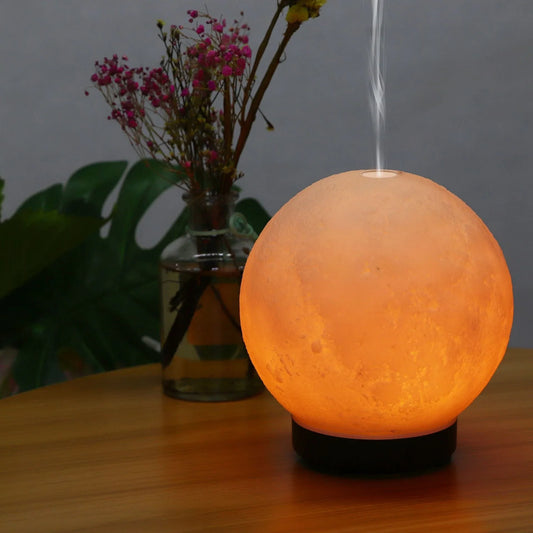 Elegant Ultrasonic Humidifier and Aroma Diffuser with wood grain and color options