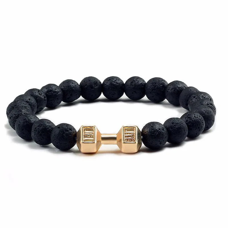 Natural volcanic stone beads bracelet with aromatherapy diffuser in various colors and sizes