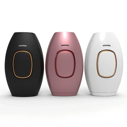 ST01 IPL laser hair removal device in white, rose gold, bright black or matte powder finish
