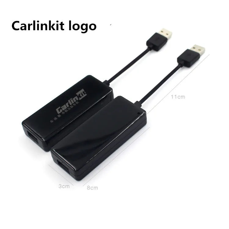 Android car navigation Apple CarPlay USB adapter module in black and white colour options