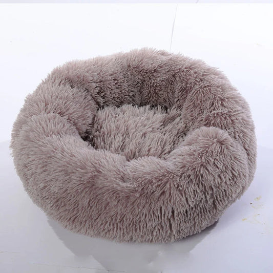 Cozy plush pet nest in various colors and sizes for ultimate pet comfort