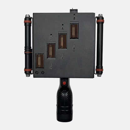 Hand-held inkjet printer with 12.7mm print head, black ink, dimensions 100x120x200mm for industrial marking