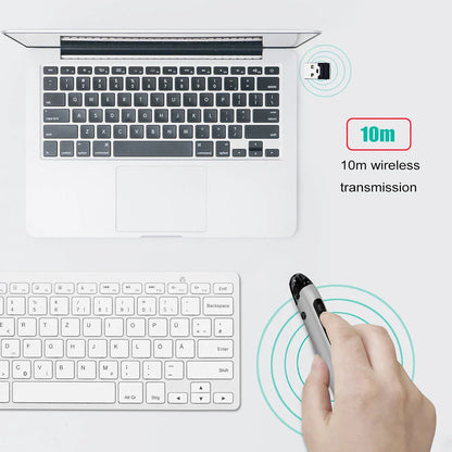 Versatile wireless pen mouse with ergonomic design, adjustable DPI, and plug-and-play connectivity for modern digital devices