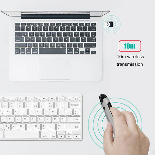 Versatile wireless pen mouse with ergonomic design, adjustable DPI, and plug-and-play connectivity for modern digital devices