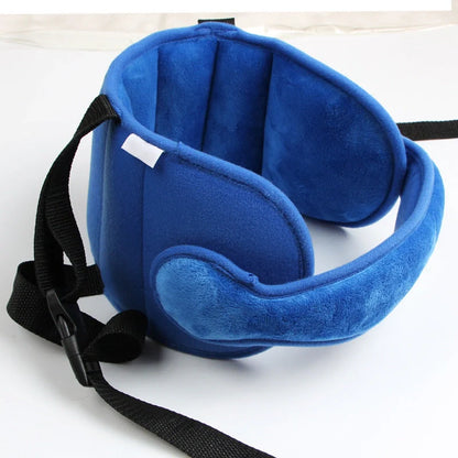 Adjustable car seat head support for babies and kids in various colors