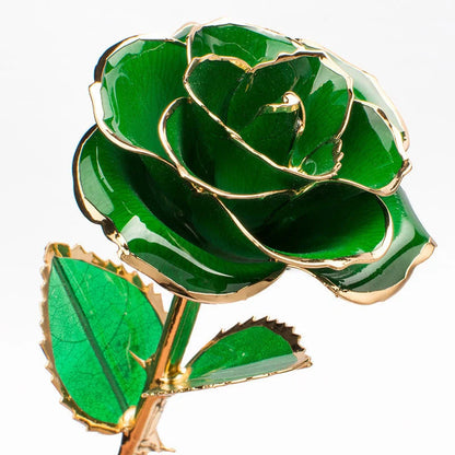 24K gold-plated rose in elegant gift box, perfect for Valentine's Day