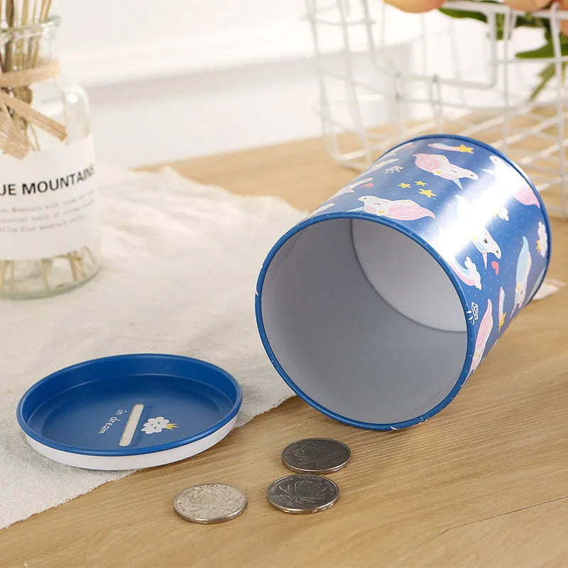 British style creative metal piggy bank for coin saving with 85mm dimensions