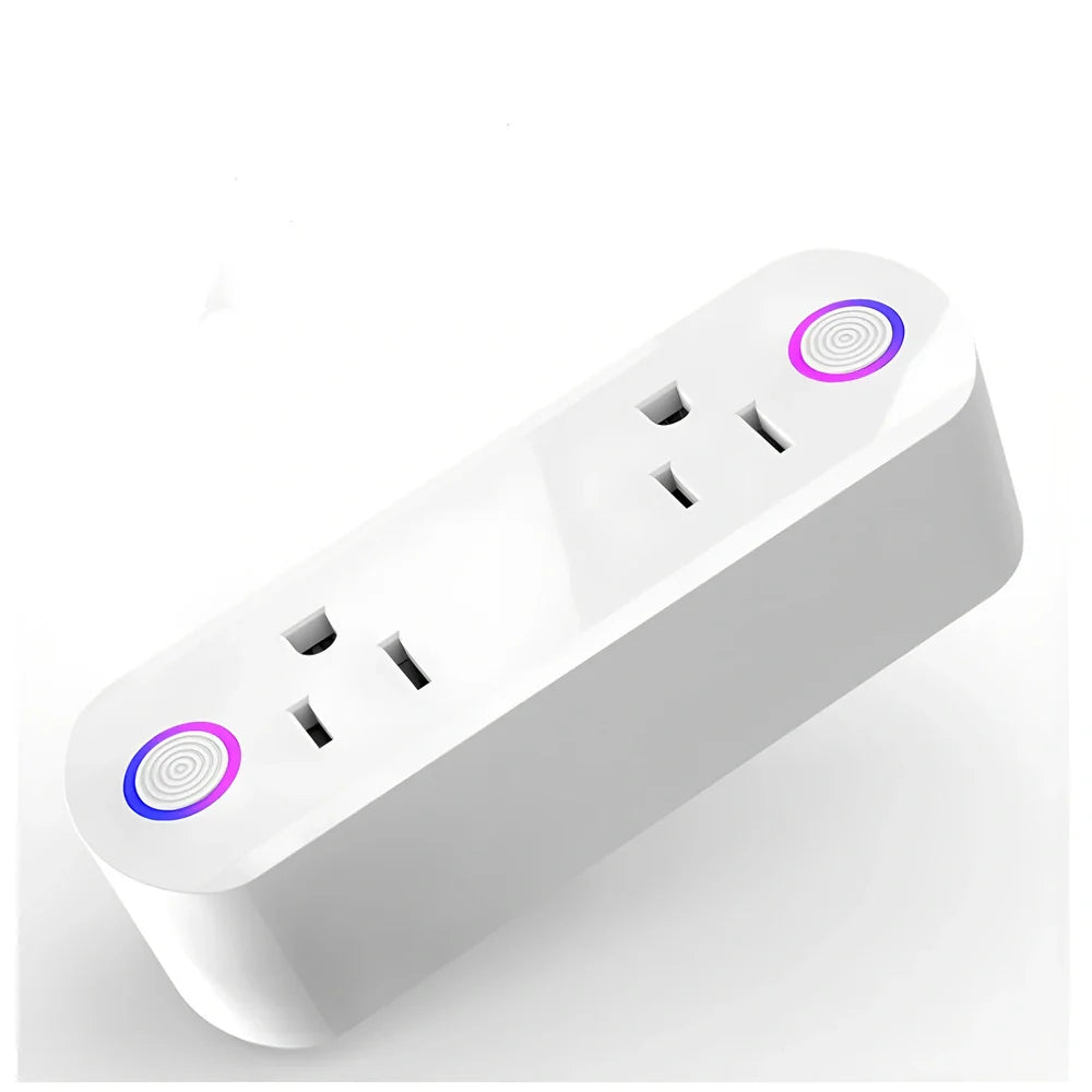 Wi-Fi smart plug with 4 power sockets and USB ports for remote control of devices