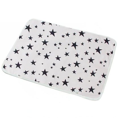 Cotton cartoon waterproof baby changing pad with multiple patterns