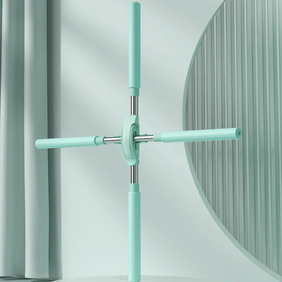 Stainless steel adjustable body stick yoga shoulder opener with 54-86cm range in blue, green, pink colours