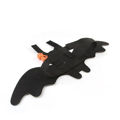 Halloween batwing costume for small pets in felt material with bat wing design