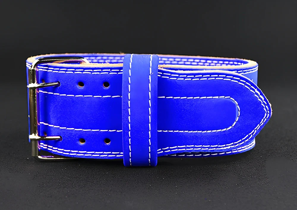 Four-layer cowhide leather sports fitness belt for weightlifting support