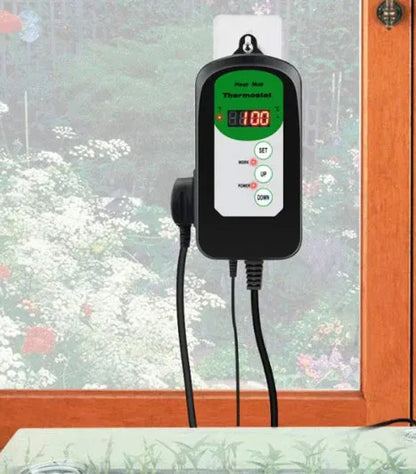 BH1912020 digital temperature humidity controller with LCD display showing readings