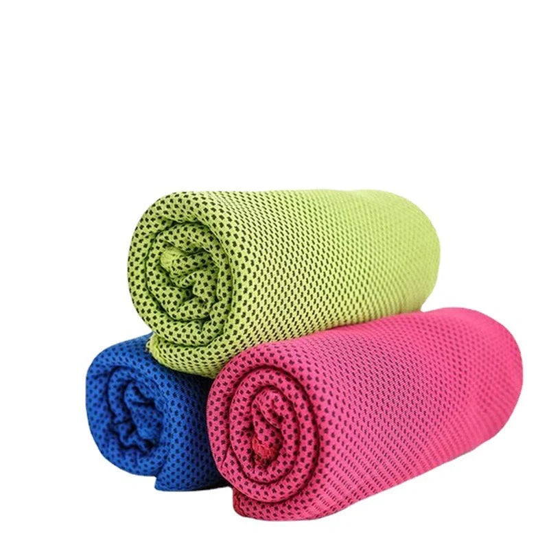 Mountaineering cooling towel in various colors, perfect for outdoor activities