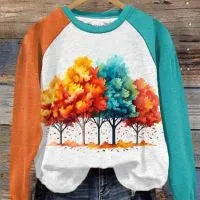 Green women's hoodie with 3D cartoon character printing, long sleeves, and regular fit for commuting style