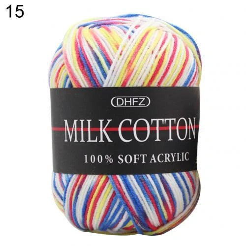 Multi-color jacquard knitting yarn for vibrant DIY projects