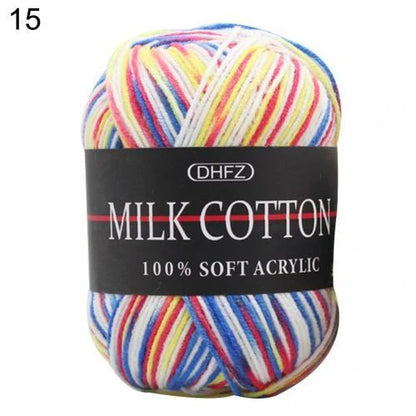 Multi-color jacquard knitting yarn for vibrant DIY projects