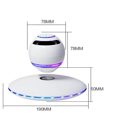 Black or white wireless Bluetooth speaker with 10m range and 3W output power