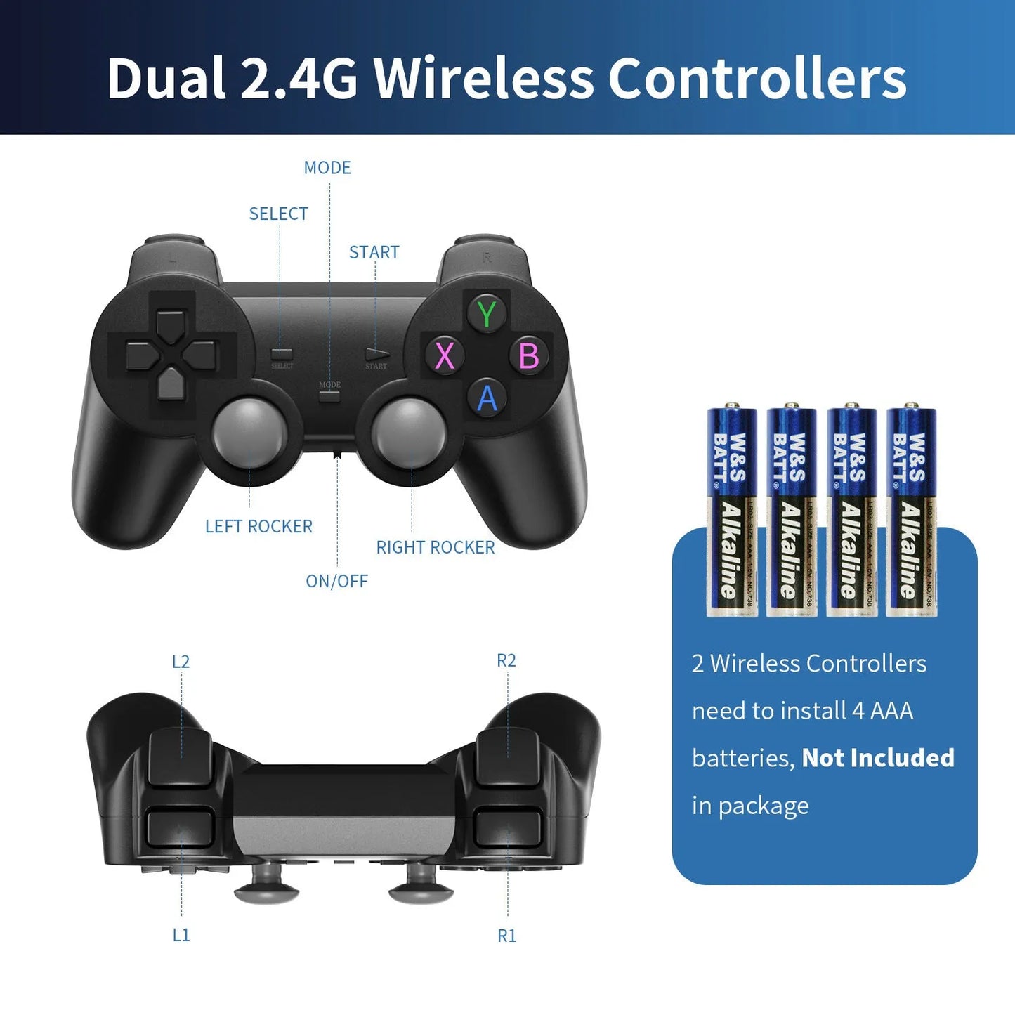 HD home television game console with wireless 4K HDMI connection and esports styling