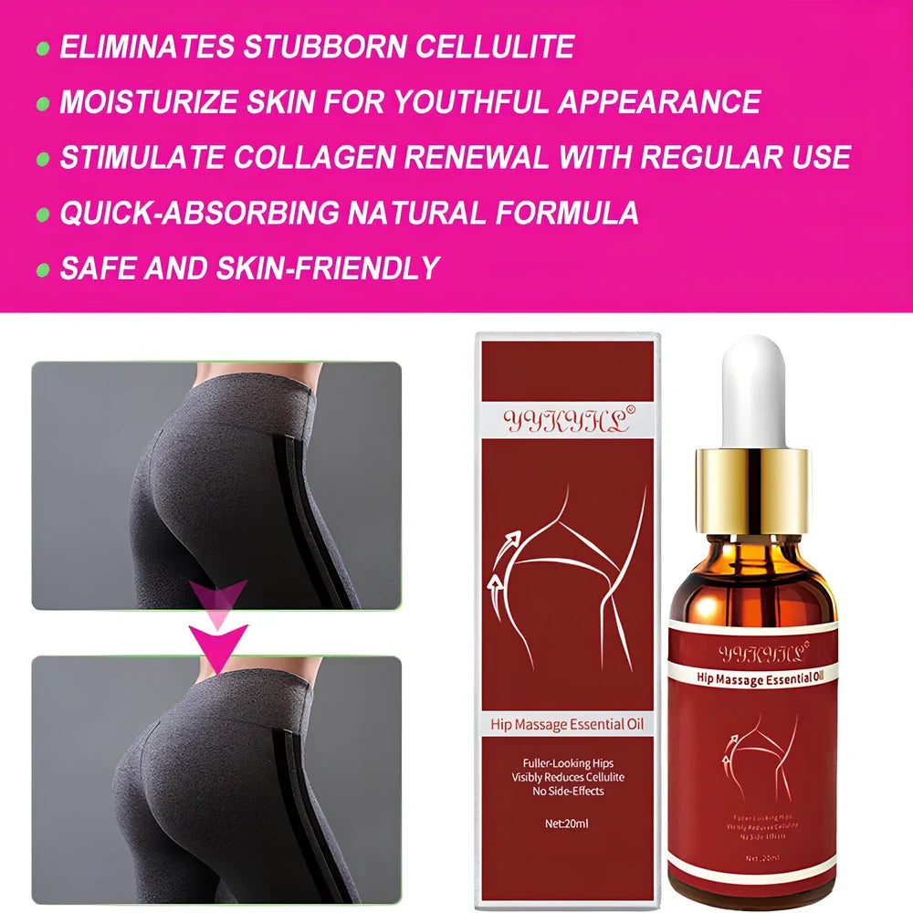 20ml sculpting butt lifting cream massage oil bottle with grapeseed oil for moisturising
