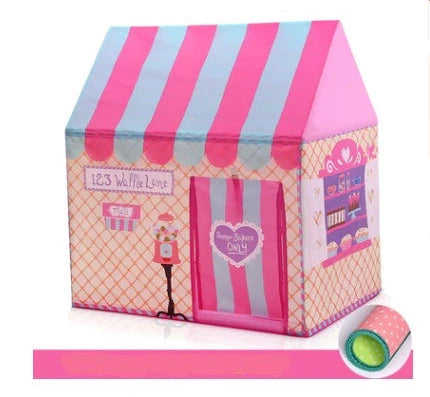 Children's play tent with transfer printing decoration measuring 120cm wide by 120cm deep by 110cm high