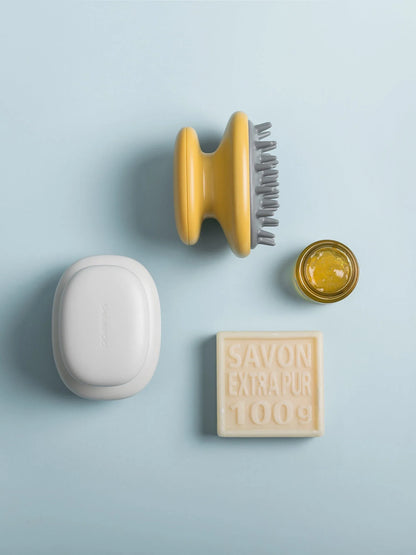 Premium silicone hair brush with airbag design for gentle scalp massage and improved blood circulation