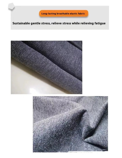 Heather grey dog anxiety vest made from brocade cotton ponte-de-roma fabric for pressure therapy