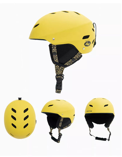 Child ski protective helmet in various colors with EPS+ABS hard shell for safety