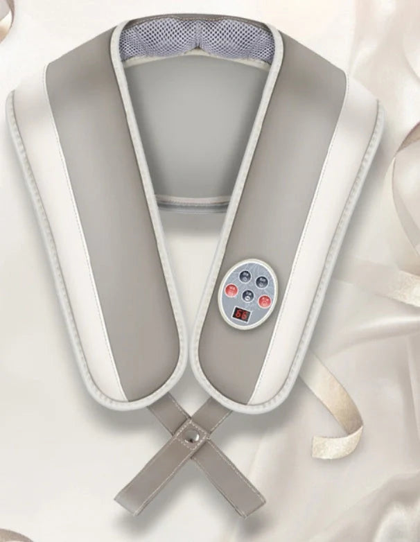 Heating massage shawl for neck, back, and leg relief with hot compress function