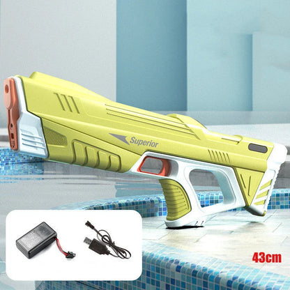 Automatic Electric Water Gun with motorized pressurization system for powerful, continuous water blasting