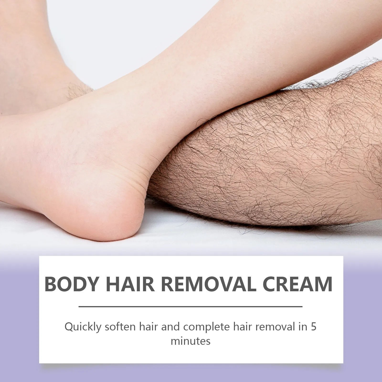 100g tube of moisturising hair removal cream with witch hazel extract and glycerin formula