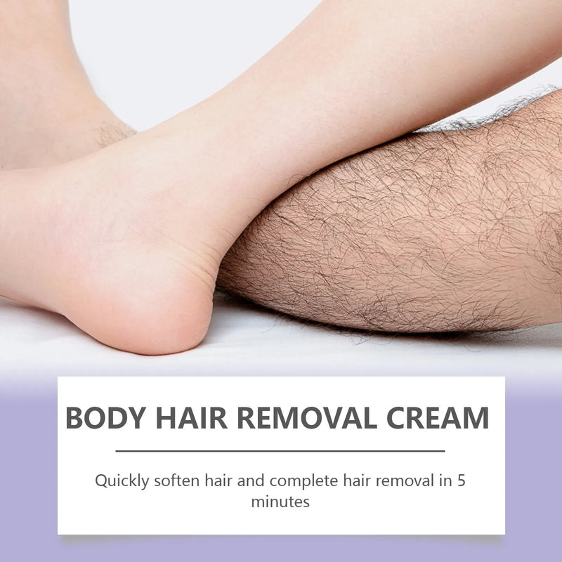 Moisturising Hair Removal Cream 100g tube with witch hazel extract and glycerin formula for smooth skin care and effective hair reduction treatment